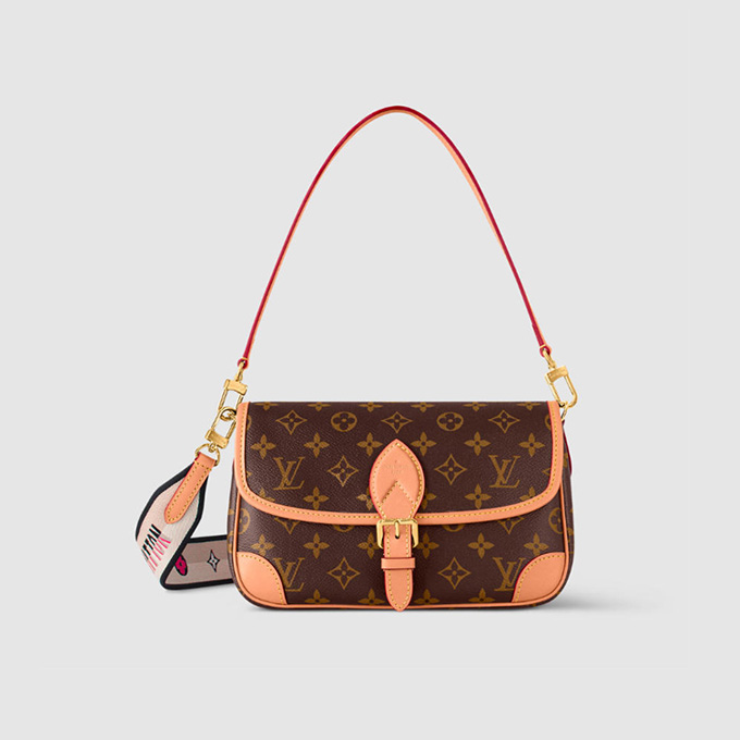 lv louis vuitton diane monogram canvas shoulder bag #m45985